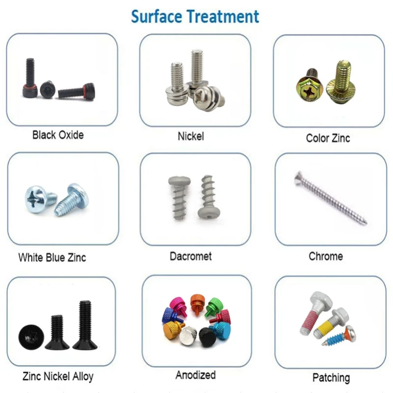 Surface treatment of fasteners Surface treatment of fasteners